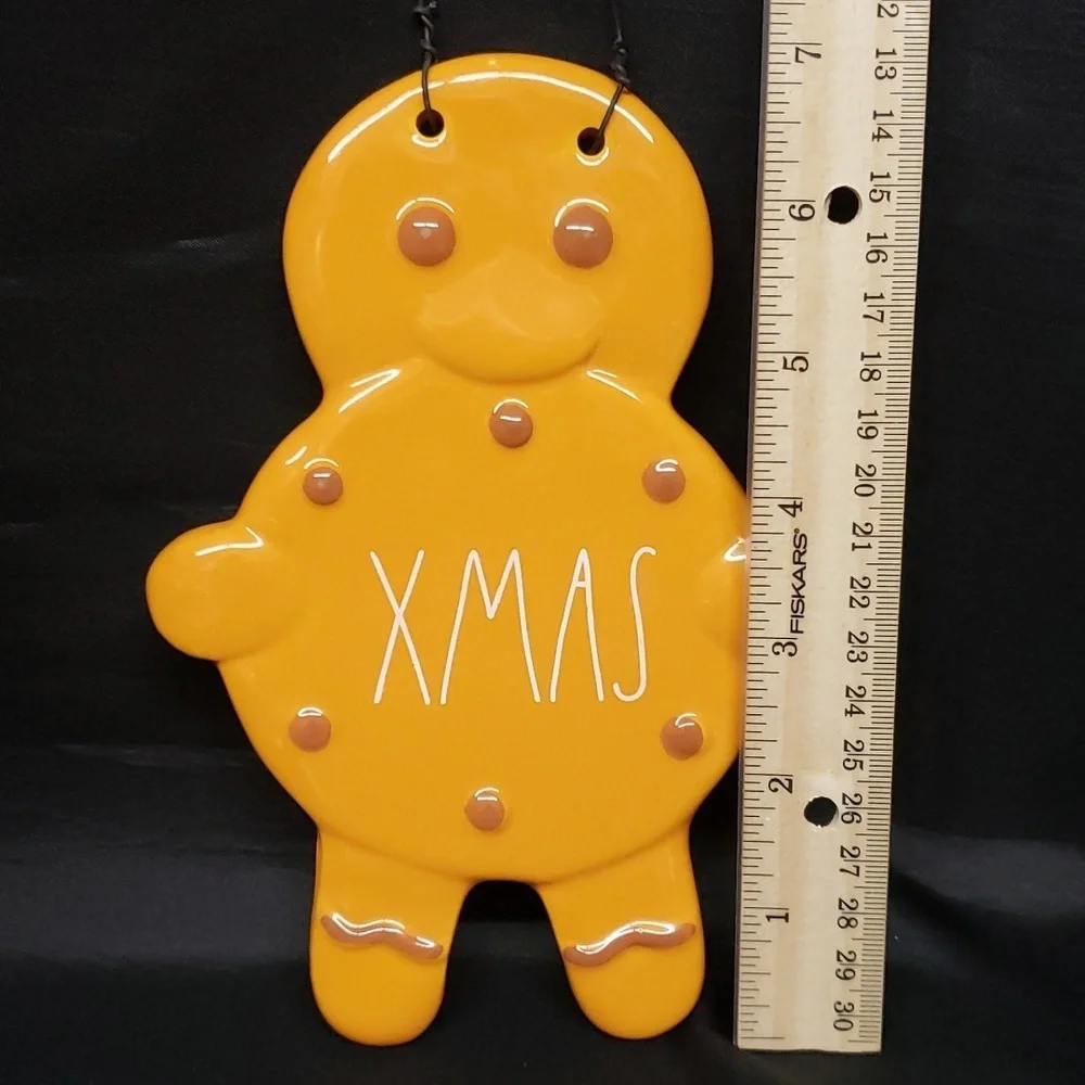Rae Dunn NWOT Ceramic Gingerbread Man Xmas Plaque